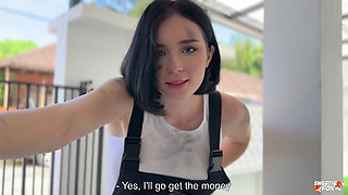 Beauty Auto-Mechanic Deepthroat, Rough Fucks and Gets Facial POV