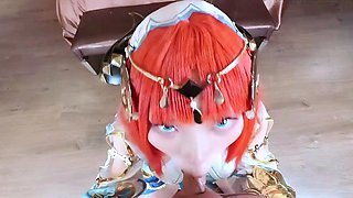 Amateur Asian College Teen Gives Blowjob