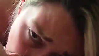 Wifey Gives Head and Swallows a Fat Load of Jizz