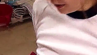 Skinny Japan Teen with Hairy Pussy Filmed having Group Sex in the Bathroom