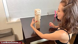 Daphne Brooks & Liss Play Hot Truth or Dare Strip Game - Lesbian Fingering & Teasing