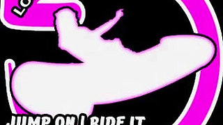 AUDIO ONLY - Looping dildo rider push play ride then cum