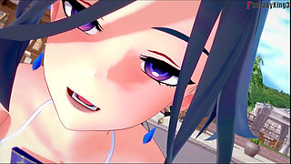 Clorinde POV blowjob bikini - Genshin Impact