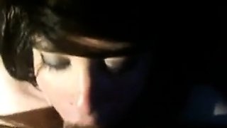 Big-cock Daddy Gets a Deep Blowjob from Amateur Crossdresser