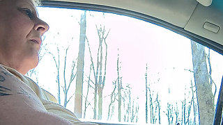 Masterbation in Car Driver Seat