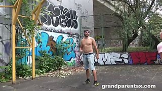 GrandParents Pick Up Teen on Basketball Court