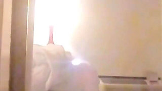 Caught Watching Her in Hotel Window and She Gives Him a Show