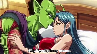 Beautiful milf fucked hard by a monster 3D animation