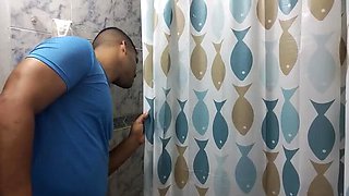 I Creampie My Sister-in-Law's Huge Ass Right in the Bathroom