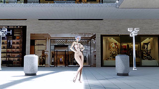 [mmd] Korean Beauty Robot Queencard Big Tits Shake Pussy Exposed