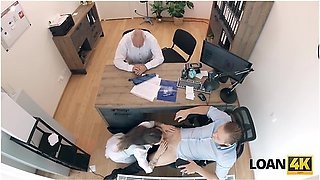 Stanley Johnson - Petite Whore Mina K Is Doing Dirty Things In The Office To Get The Loan
