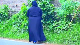 Arab Hot Stepmom Gets Horny After Coming From Road in Hotel Bed & I See Her Big Ass & Start Handjob