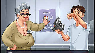 Summertime saga gameplay Gilf sex scene and gloryhole blowjob