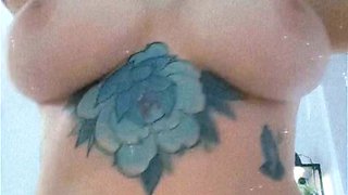 Big boobs milf masturbates with her dildo