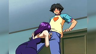 Big boobs babe gets oral in sexy schoolgirl outfit