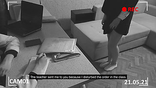 Director spanked a naughty student