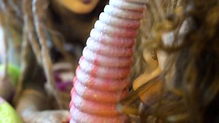 Lesbians Go EXTREME Massive Anal Gaping with Insane Toys in Neon Fishnets!