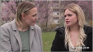 Masters Student Emma K And Pediatric Nurse Nina C Enjoy Lustful Play With