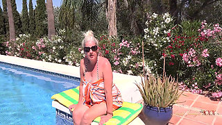 AuntJudysXXX - Meeting Hot Mature MILF Maggie Moon at the Pool