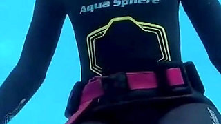Underwater Wetsuit JOI in My Private Pool