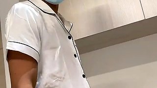 Horny doctor, fucks his patient, and leaves her tits full of milk