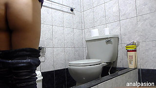 Intense Anal to Stepsister in Bathroom with Cumshot Inside the Ass