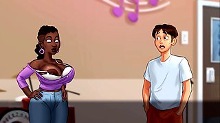 Huge boobs, summertime saga eve, summertime saga