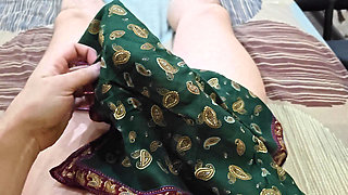 Blue & green handkerchief