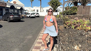 Girl Walking Fully Naked on the Street