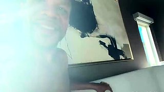 Blonde slut pounded hard  with two white and a black cock li