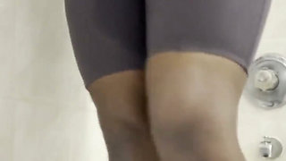 Pissing My Self in Nylon Leggings