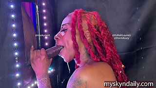 Throat Goat Gets a Big Black Dick