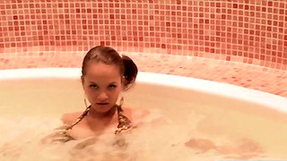 Teen Paris Milan Teasing in the Bath