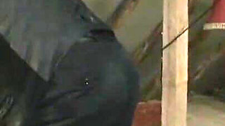 Humiliated and spanked the slave