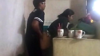 Maid Fucked in the Kitchen (my Wife Almost Found Us Out)