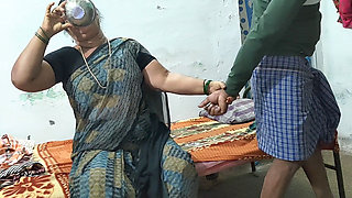 I Dominated My Stepmother While She Was Drinking Coffee and Had Sex.