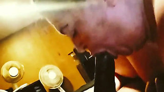 A college Teacher Sucking My Dick & Swallowing the Whole Load
