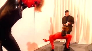 Redhead femdom in Kinky Gloryhole fetish