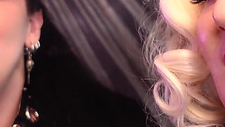 Smoking Fetish - Lesbian slowly masturbation with smoke - Arya Grander and Dredda Dark