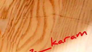 Brunette Tranny jerking in hard dick in solo Webcam