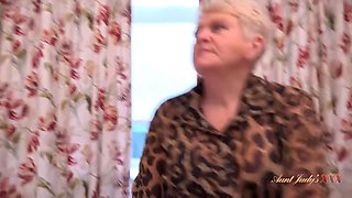 Chubby Granny Joolz Rides Potential New Tenant Hard