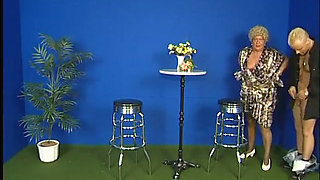 Horny granny gets doggystyle at the casting