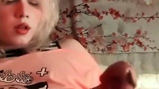 Neko Onyushka Masturbates With Dick Close Up