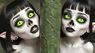 Oral Obsession - AI-Generated Aliens, Elves, Mermaids & Witches Swallow Huge Cocks