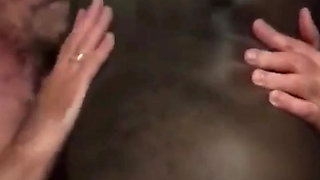 White Fingers Younger Black Husbands Big Butt and Works His Tits