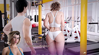 Stepmom Evelyn Needs Help in Gym