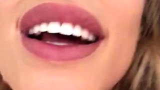 Blonde tight pussy babe solo toy fun in glamour masturbation