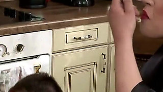 Submissive Slave Covered in Messy Delight
