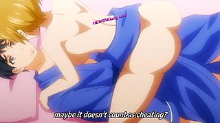 Cute newlywed begs for more as hubby licks and fingers her to orgasm (Exclusive Anime)