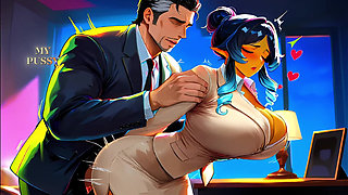 New Moroccan Secretary Fuck for Boss - Ai Animation